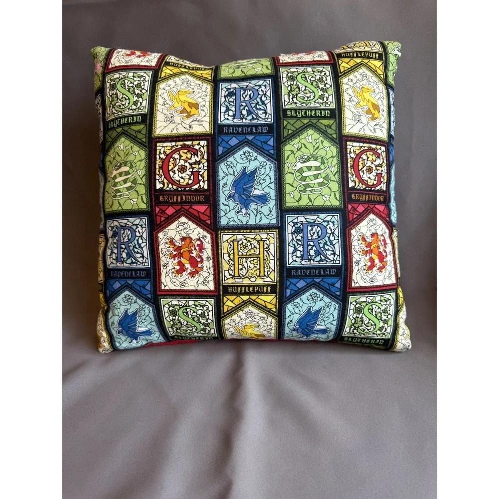 Harry Potter Embroidered Books Turn Muggles into Wizards Pocket Throw Pillow 14